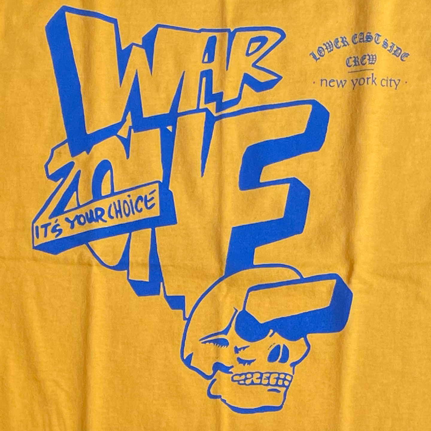 WAR ZONE Tシャツ IT'S YOUR CHOICE オフィシャル