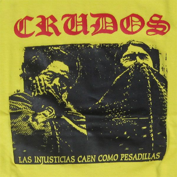 LOS CRUDOS Tシャツ LAS INJASTICIAL