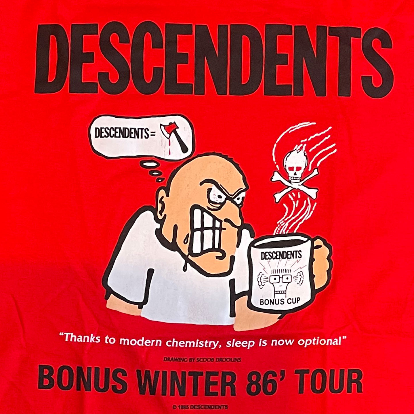 DESCENDENTS Tシャツ BONUS WINTER 86' TOUR オフィシャル！