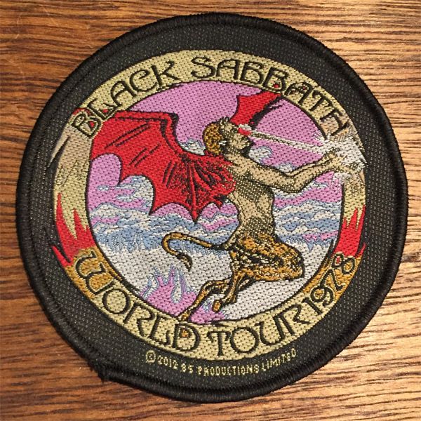 BLACK SABBATH 刺繍ワッペン WORLD TOUR1978