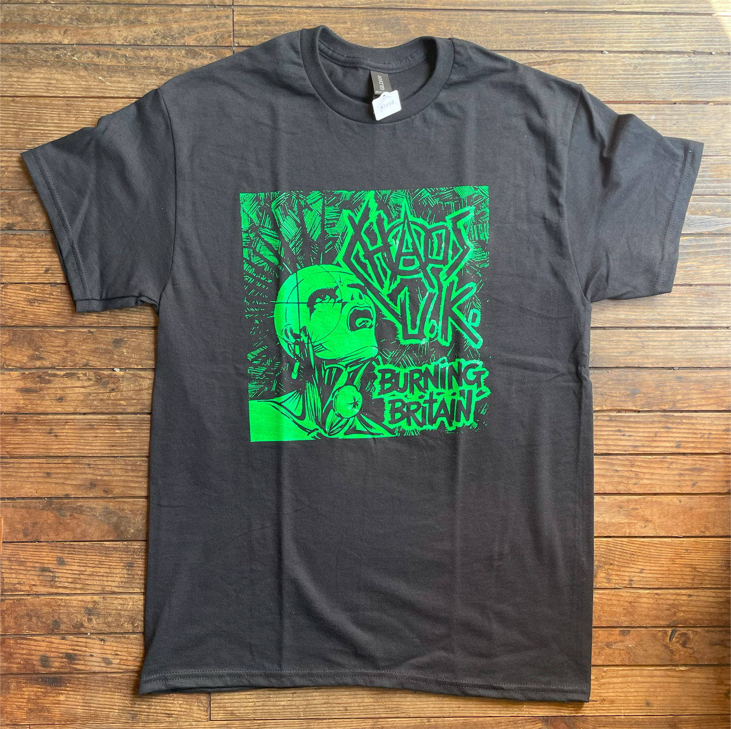 CHAOS UK Tシャツ BURNING BRITAIN 2