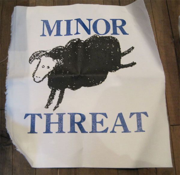 MINOR THREAT backpatch SHEEP