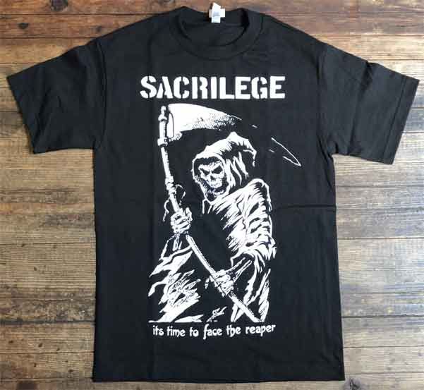 SACRILEGE Tシャツ IT'S TIME TO FACE THE REAPER