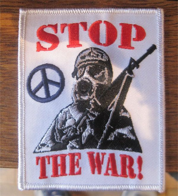 STOP THE WAR 刺繍ワッペン
