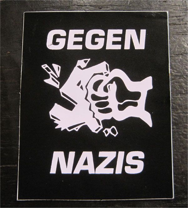 GEGEN NAZIS ステッカー