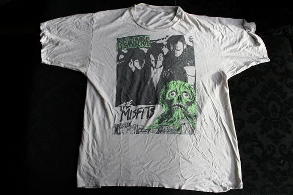ヴィンテージ レア 80s Misfits Beware Tシャツ バンドT