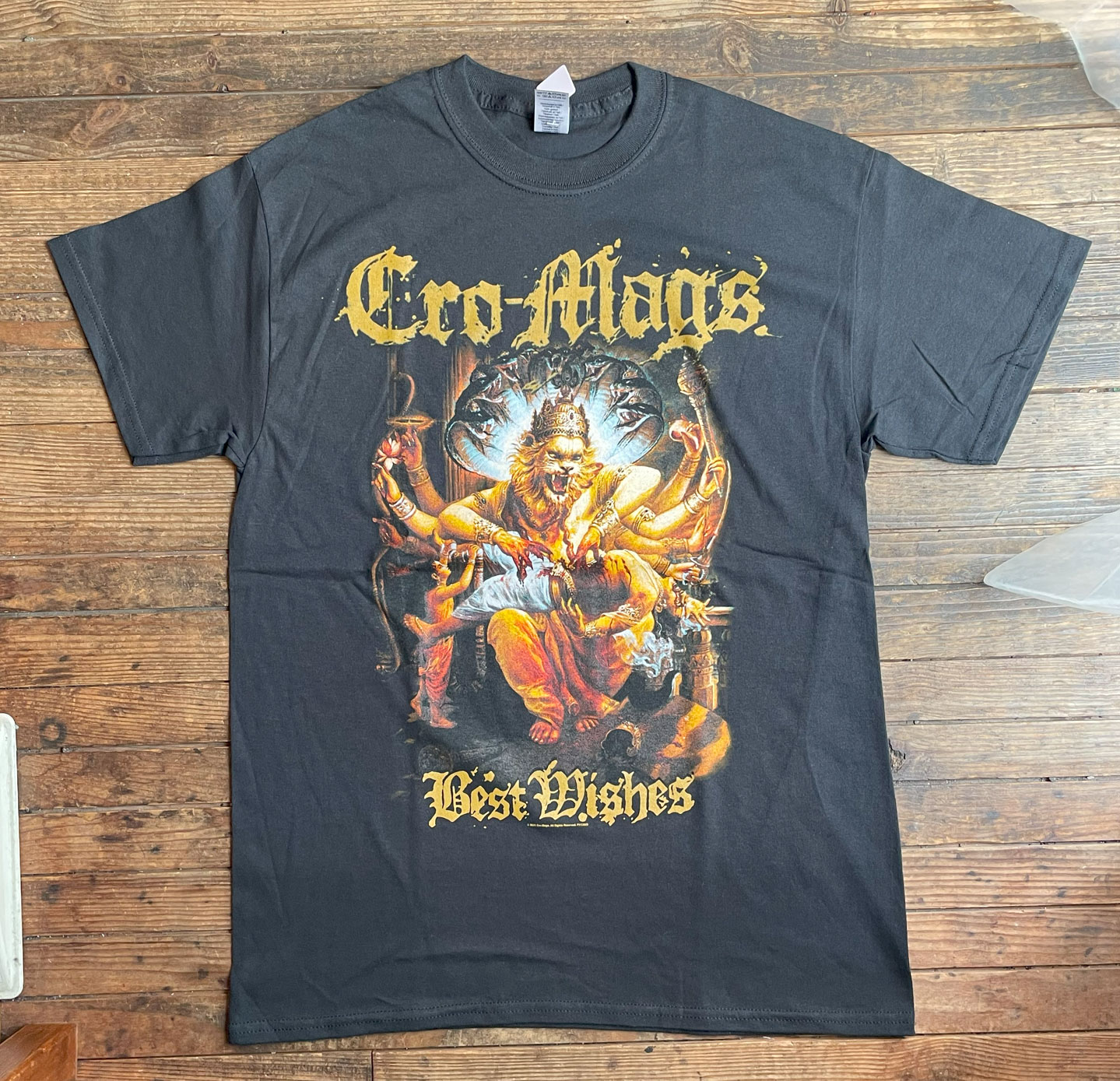 CRO-MAGS Tシャツ BEST WISHES GOLD オフィシャル