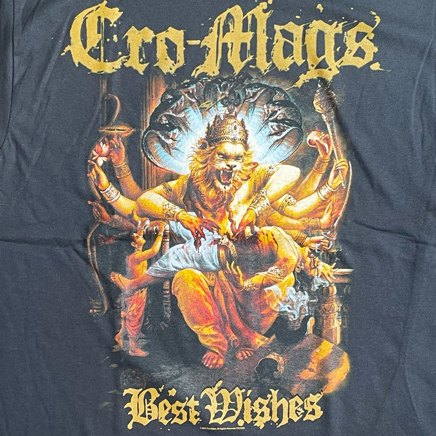 CRO-MAGS Tシャツ BEST WISHES GOLD オフィシャル