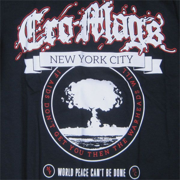 CRO MAGS Tシャツ WORLD PEACE CAN'T BE DONE