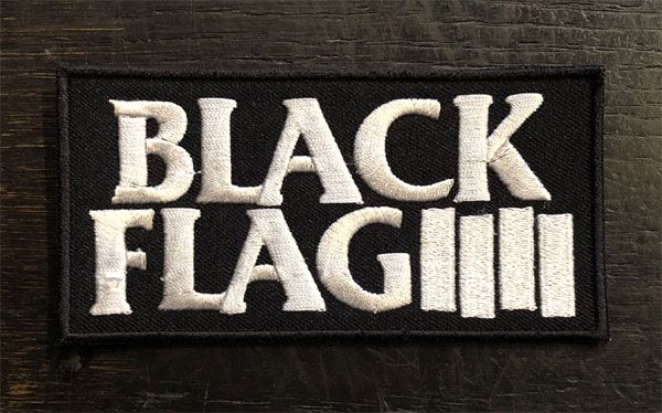 BLACK FLAG 刺繍ワッペン BAR & LOGO