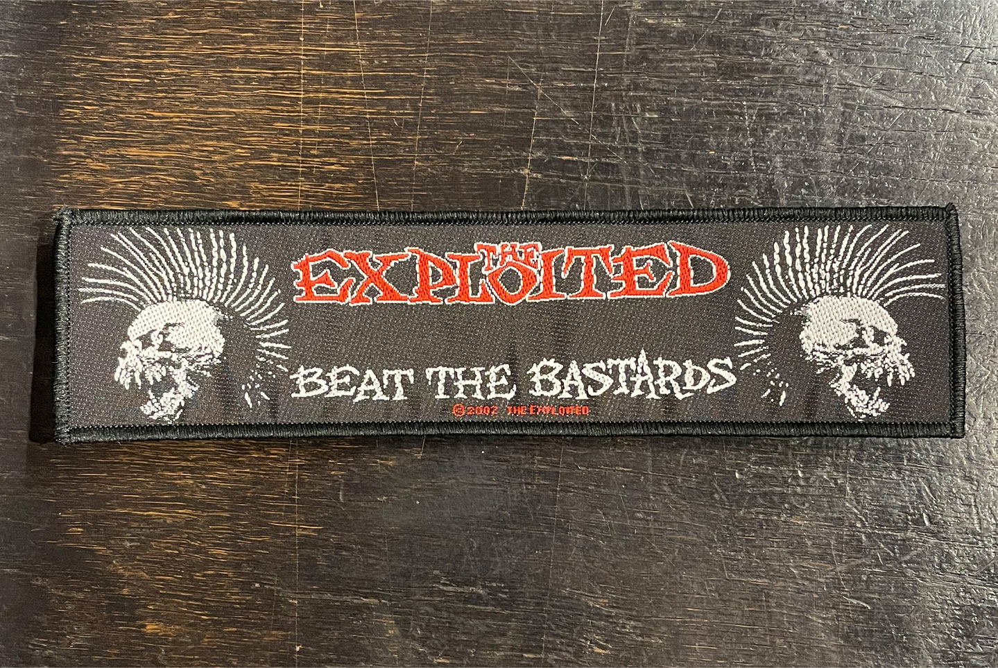 THE EXPLOITED DEADSTOCK 刺繍ワッペン BEAT THE BASTARDS NAME