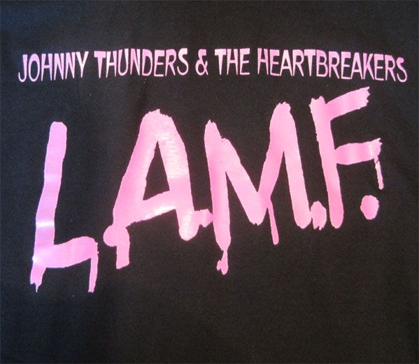 JOHNNY THUNDERS AND THE HEARTBREAKERS Tシャツ L.A.M.F