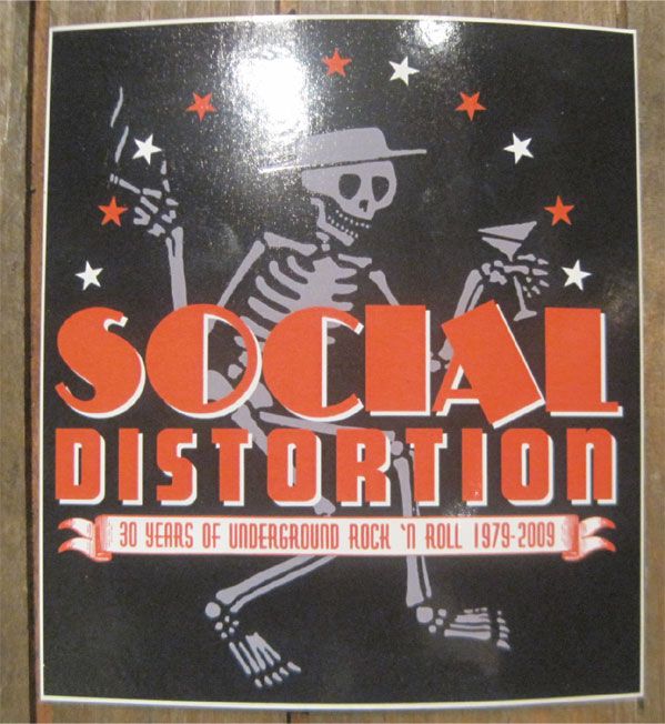 SOCIAL DISTORTION ステッカー 30YEARS
