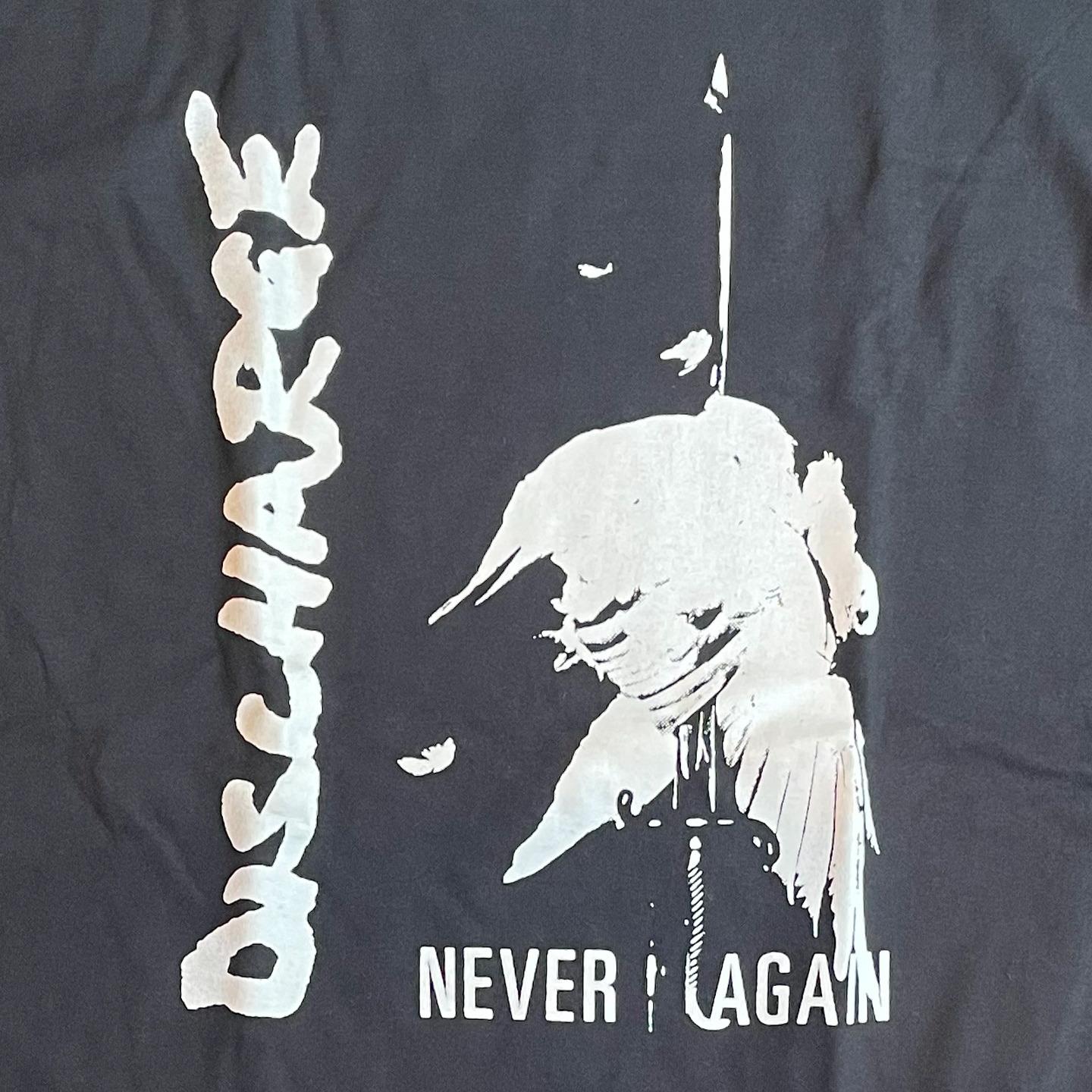 DISCHARGE Tシャツ NEVER AGAIN