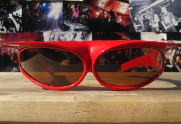 ITALY MADE VINTAGE PUNK SUNGLASS RED