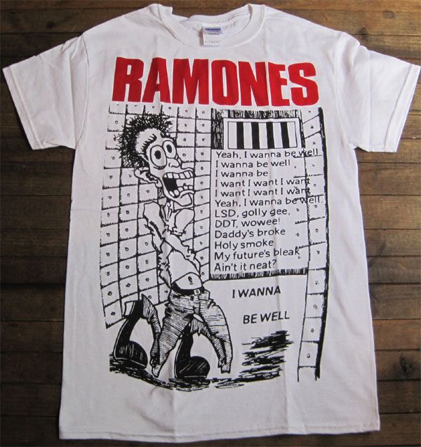 RAMONES Tシャツ I WANNA BE WELL