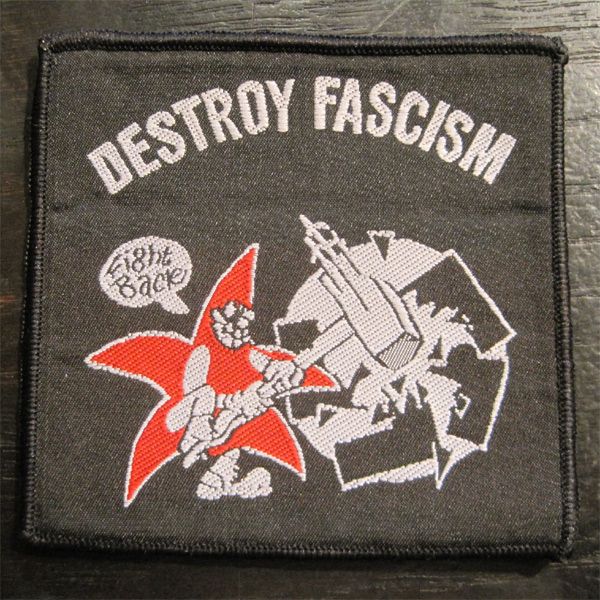 DESTROY FASCISM 刺繍ワッペン
