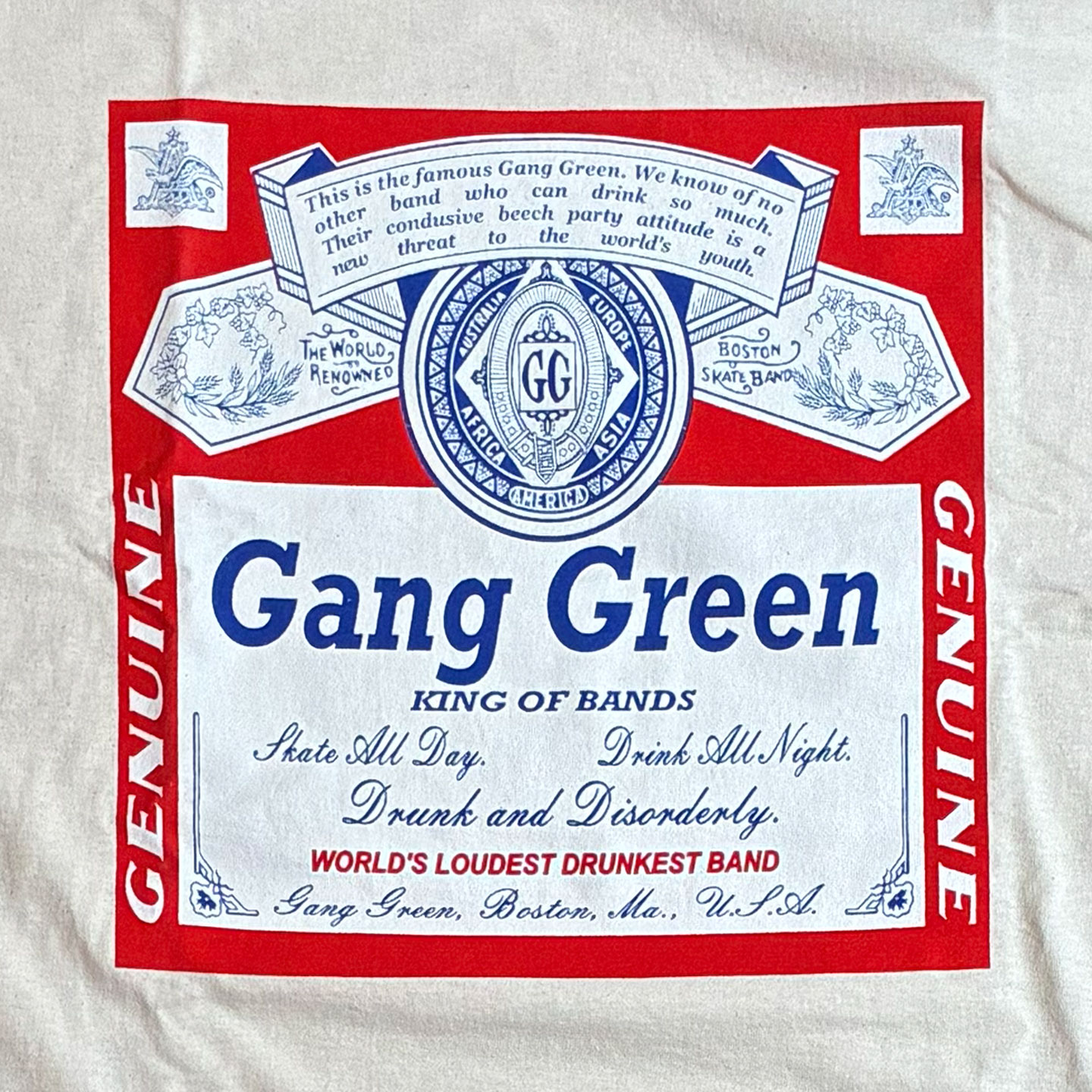 GANG GREEN Tシャツ Budweiser オフィシャル！！