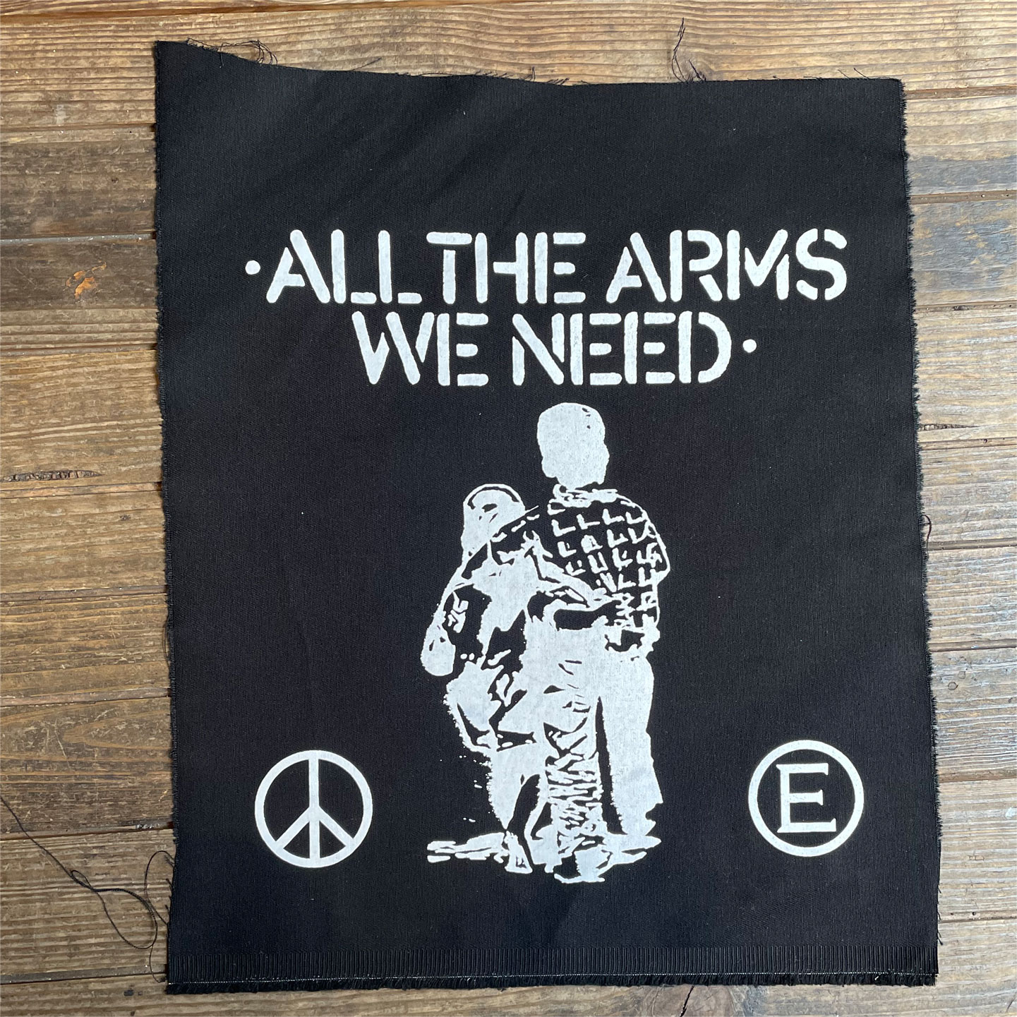 FLUX OF PINK INDIANS BACKPATCH ALL THE ARMS WE NEED