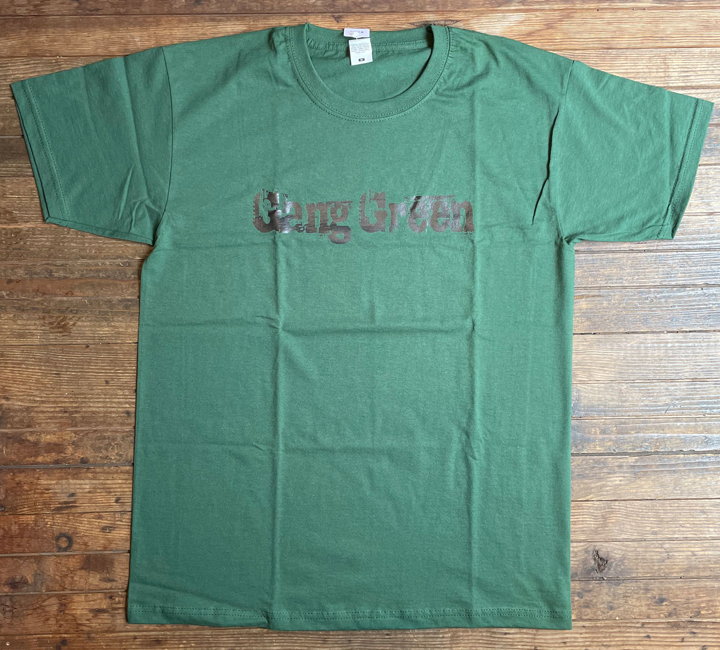 GANG GREEN Tシャツ NAME & BUD