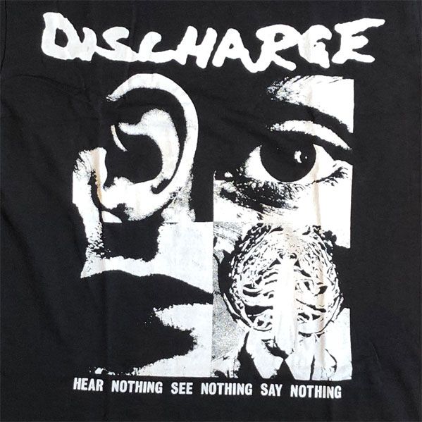 DISCHARGE Tシャツ HEAR NOTHING SEE NOTHING SAY NOTHING 3