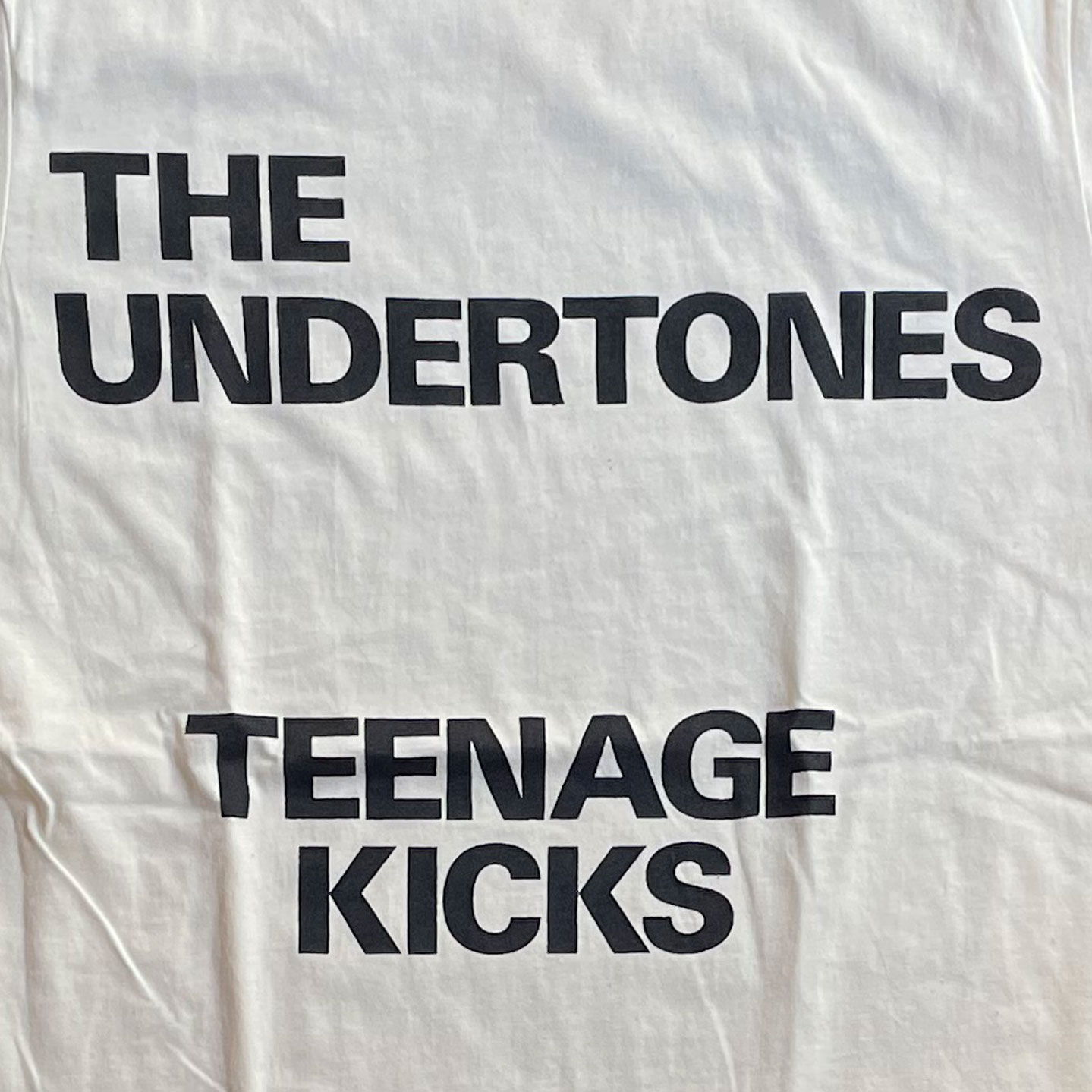 THE UNDERTONES Tシャツ TEENAGE KICKS オフィシャル！！