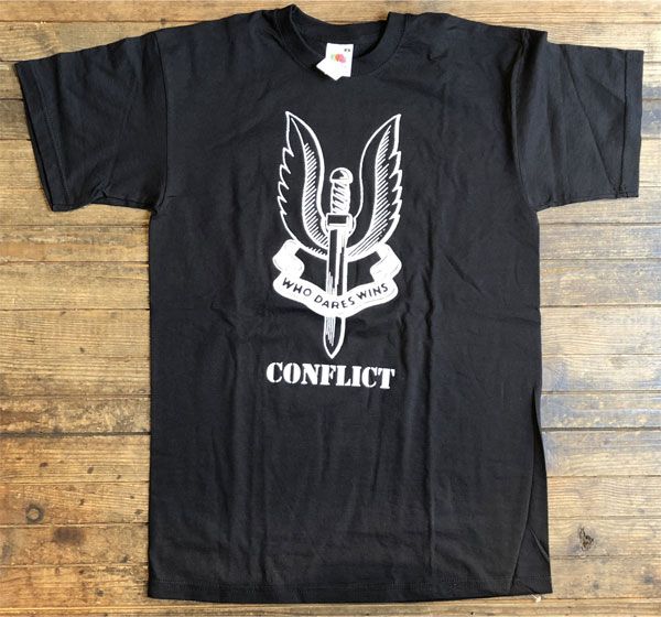 CONFLICT Tシャツ THE BATTLE CONTINUES TWO SIDED