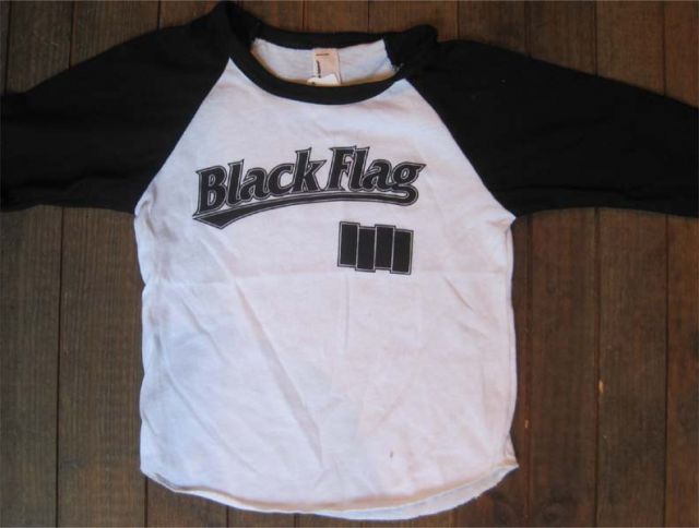 BLACK FLAG キッズTシャツ ラグラン