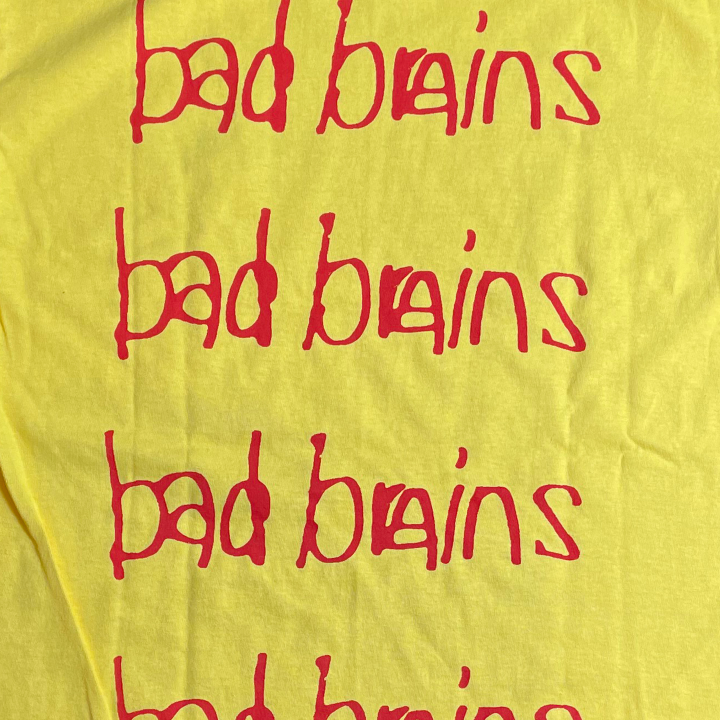 BAD BRAINS Tシャツ ワンポイント&バックプリント