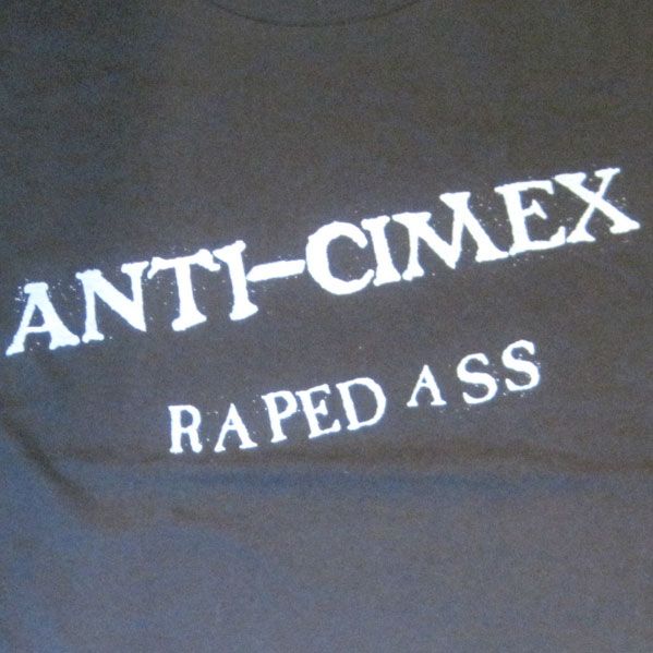 ANTI CIMEX Tシャツ RAPED ASS