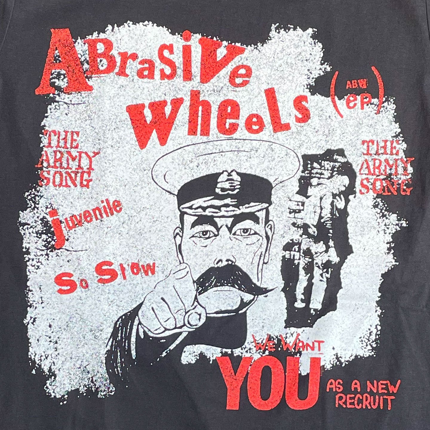 ABRASIVE WHEELS Tシャツ ARMY SONG オフィシャル！