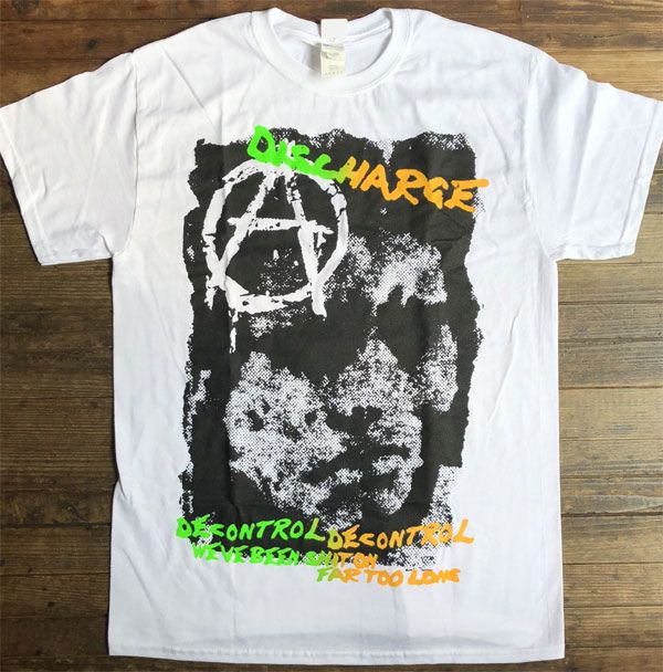 DISCHARGE Tシャツ DECONTROL FACE