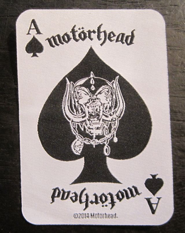 MOTORHEAD 刺繍ワッペン ACE OF SPADE CARD