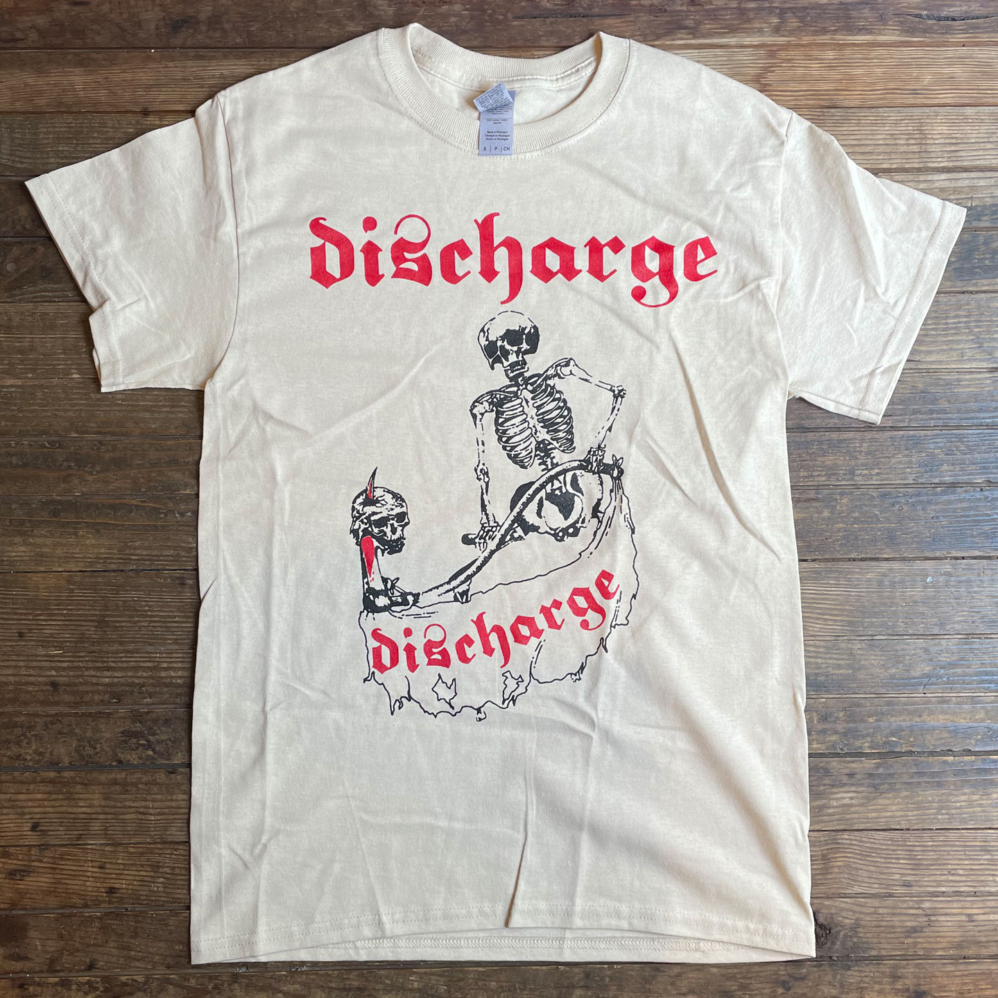 DISCHARGE Tシャツ SKULL オフィシャル！
