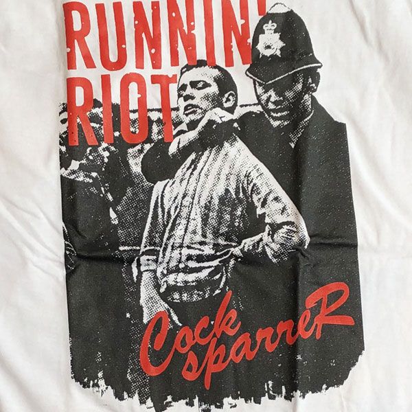 COCK SPARRER Tシャツ runnin' riot