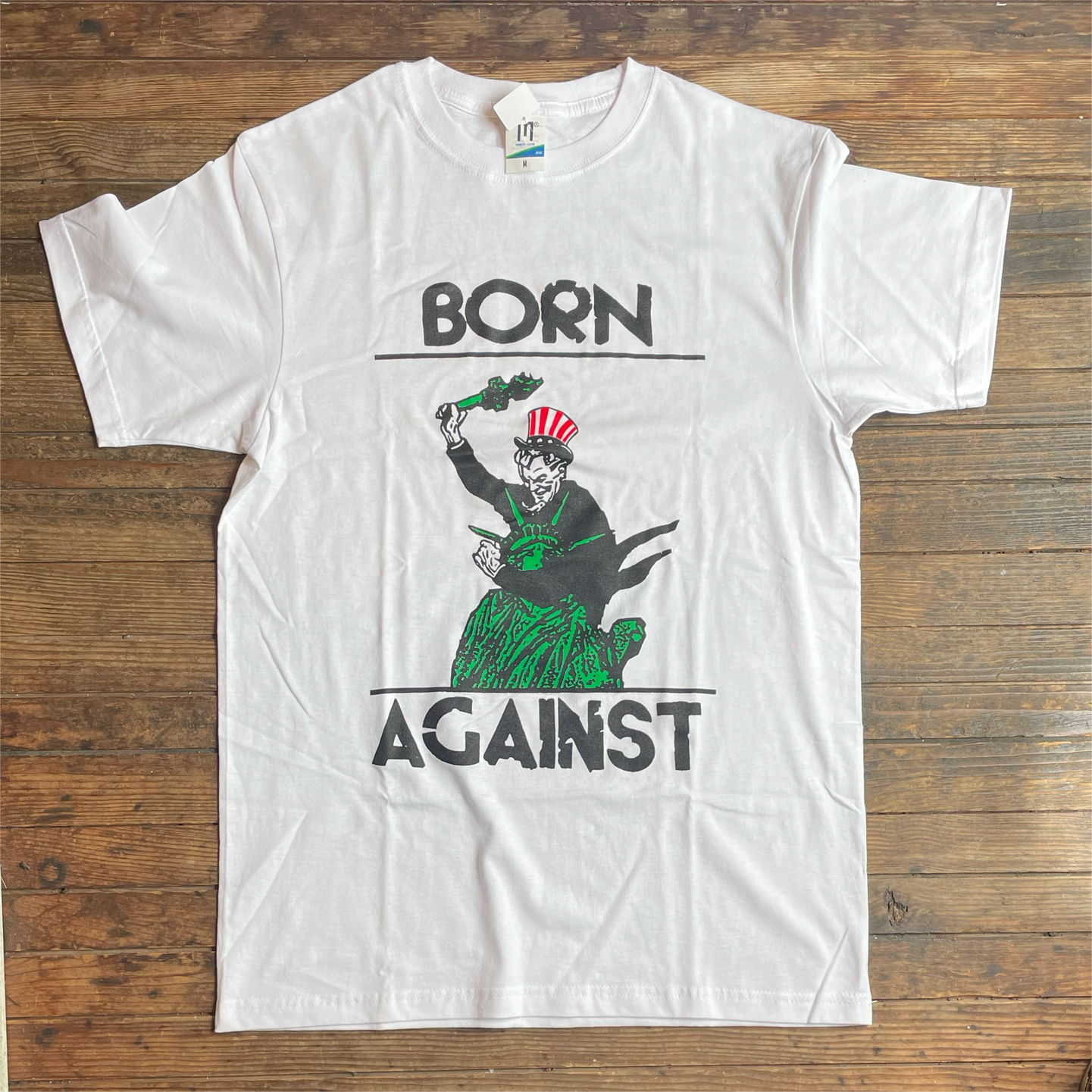 BORN AGAINST Tシャツ UNCLE SAM vs STATUE LIBERTY