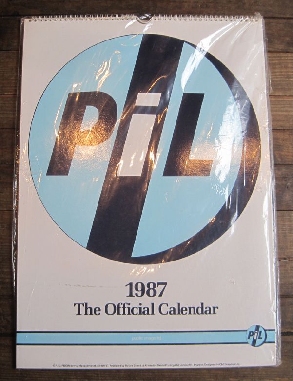 PIL VINTAGE 1987カレンダー