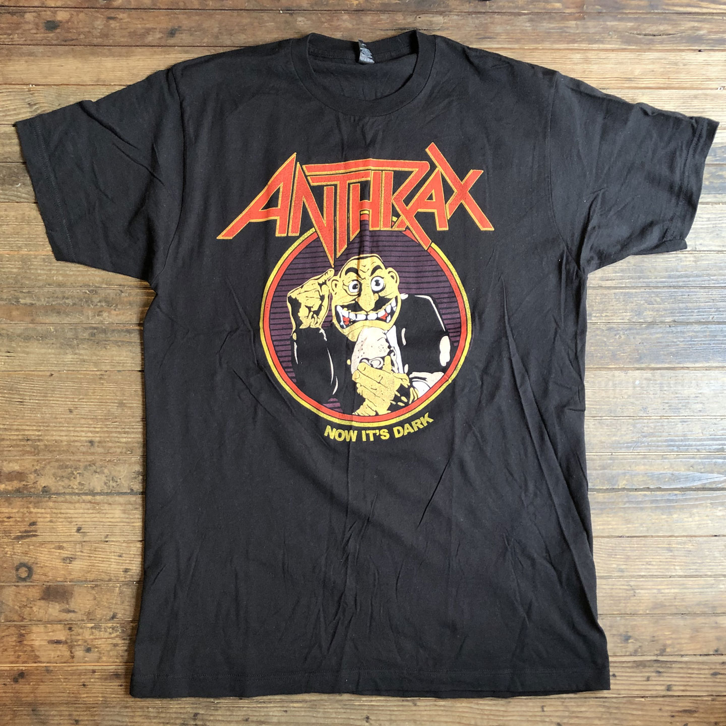 USED! ANTHRAX Tシャツ NOW IT'S DARK OFFICIAL！