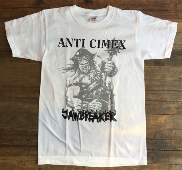 ANTI CIMEX Tシャツ SCANDINAVIAN JAWBREAKER WHITE