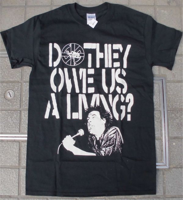 CRASS Tシャツ DO THEY OWE US A LIVING?