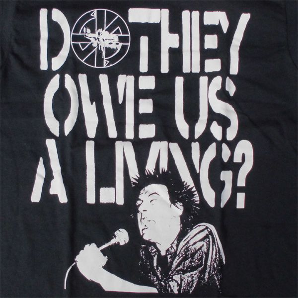 CRASS Tシャツ DO THEY OWE US A LIVING?