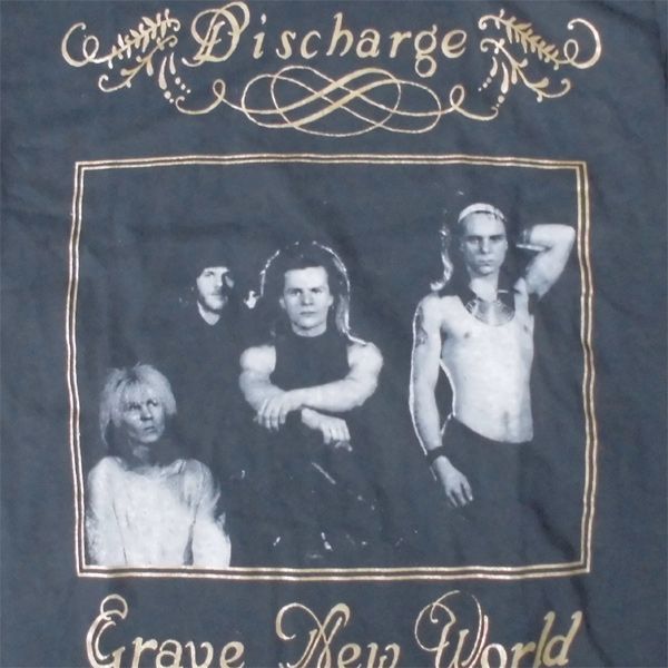 DISCHARGE Tシャツ GRAVE NEW WORLD PHOTO