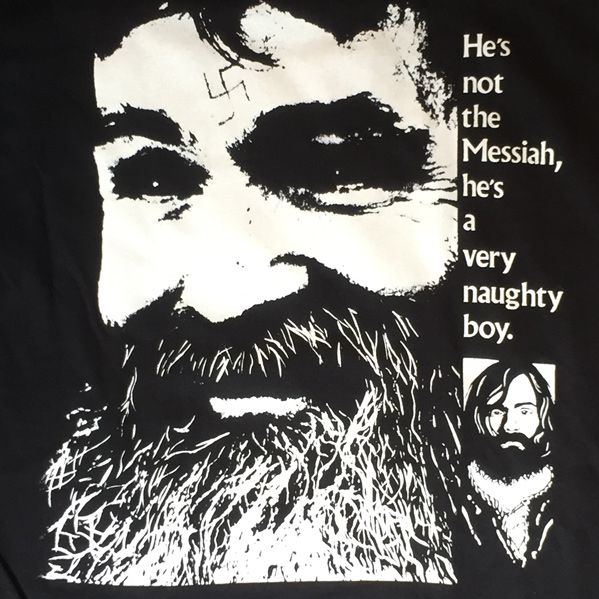 Charles Manson Tシャツ He's not the messiah