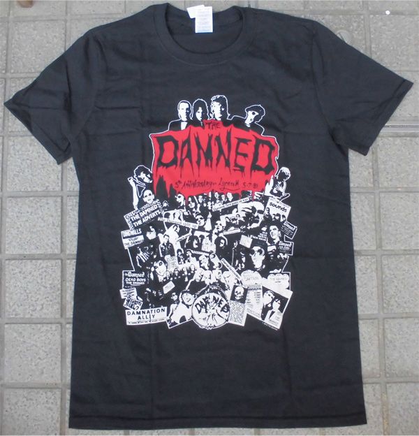 THE DAMNED Tシャツ collage BLACK