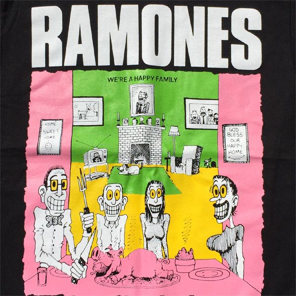 RAMONES Tシャツ WE'RE HAPPY FAMILY