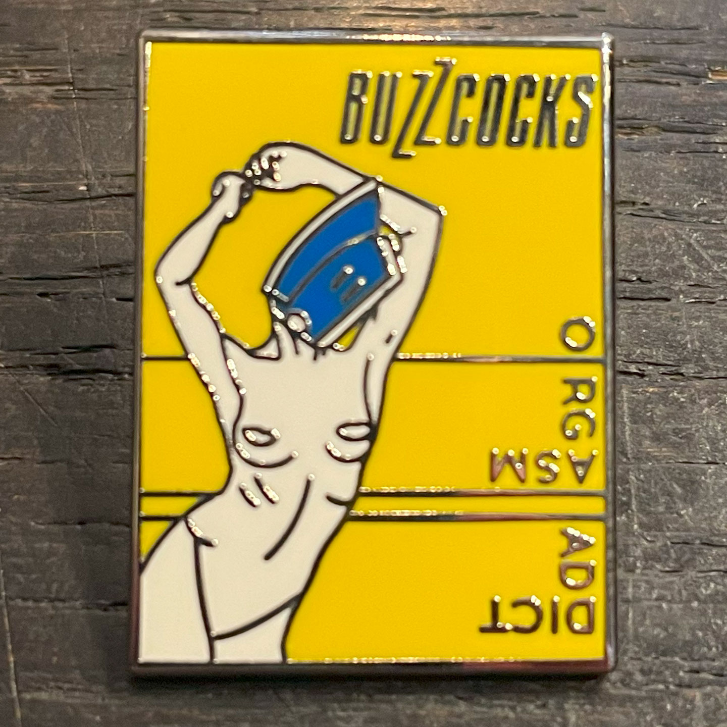 BUZZCOCKS ピンバッジ ORGASM ADDICT