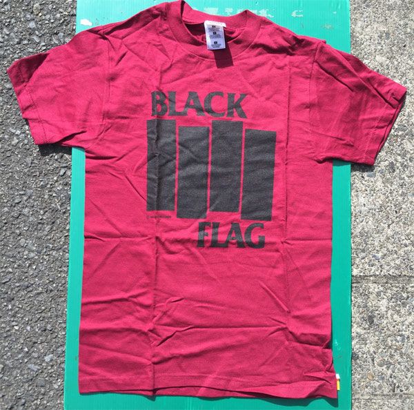 BLACK FLAG Tシャツ BARS & LOGOS Ltd. burgundy