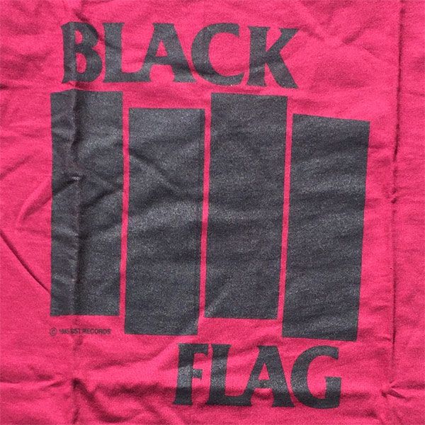 BLACK FLAG Tシャツ BARS & LOGOS Ltd. burgundy