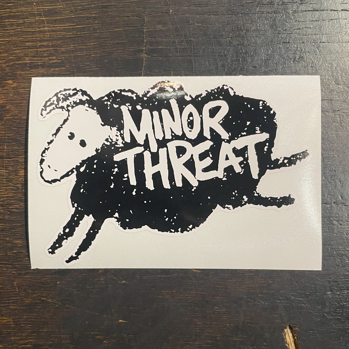 MINOR THREAT ステッカー ダイカット