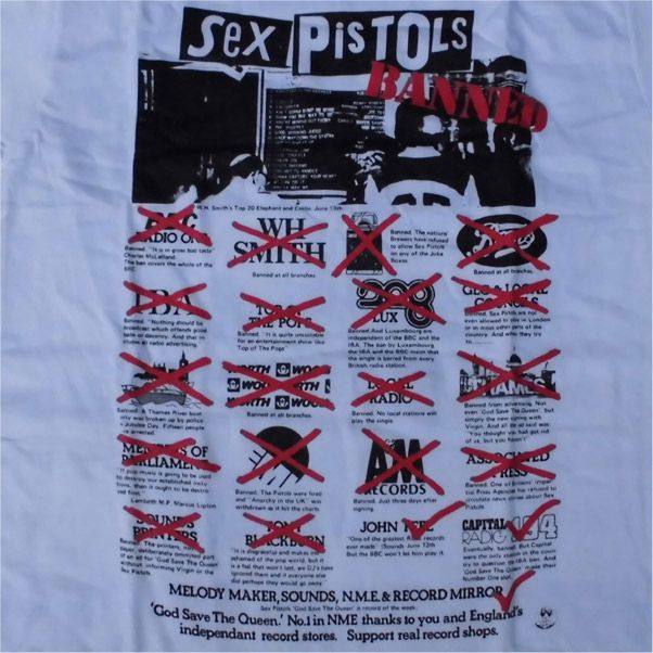 SEX PISTOLS Tシャツ BANNED